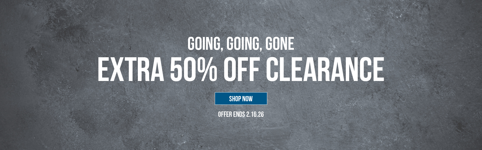 Extra 50% off Clearance through 2.16.26.